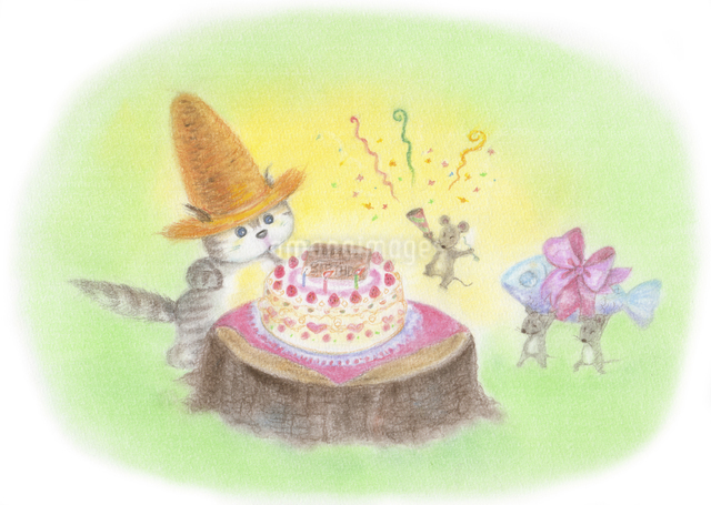 デュオ トーン色の誕生日帽子アイコン。お祝いは頭からかぶるをオブジェクトします。のイラスト素材・ベクター Image 71632689