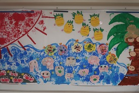 奈良県保育園 香芝市保育園 せいか保育園のびのびBLOG: 壁面制作 らいおん組♬