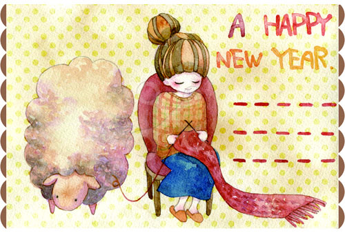 年賀状の切手、羊の編み物が12年かけて完成したのは本当だった!マイナビニュース