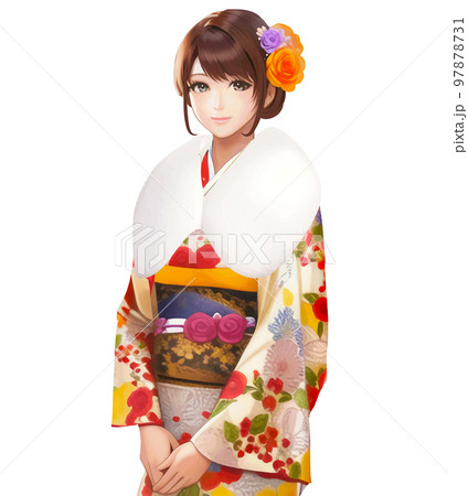 まとめ 着物のフリーイラスト素材集イラストイメージ