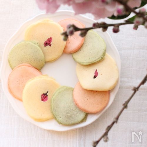 ホットケーキミックス ひな祭り３色ミルクレープの作り方 kattyanneru