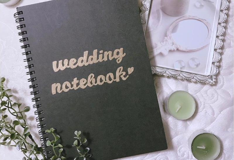 結婚式の準備を思いっきり楽しもう！可愛いウェディングノート作りのアイデア