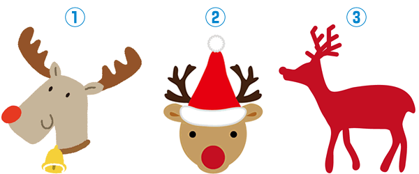 かわいいクリスマスのフレーム 透過PNG ：イラスト無料