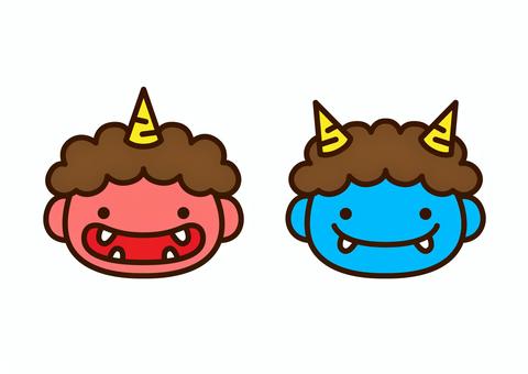 鬼お面イラスト無料イラスト・フリー素材なら「イラストAC」