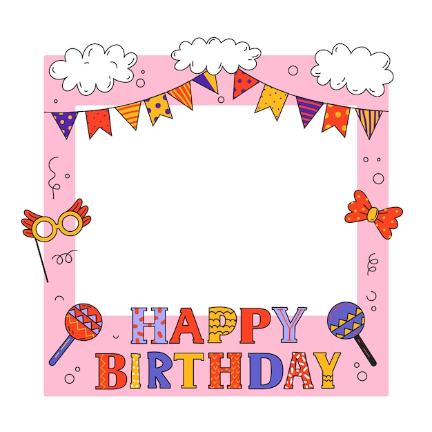 フレーム イラスト 誕生日の写真素材写真素材なら「写真AC」無料 フリー ダウンロードOK