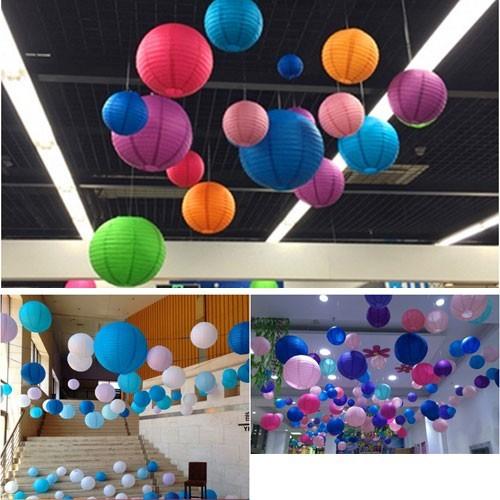 結婚式の装飾用ペーパーランタン - Mengyuanxipu 祭りのランタンストリング
