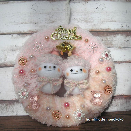 羊毛フェルト 雪だるま リース クリスマス f00111 羊毛フェルト スマイリードロップス※プロフ必読 通販16895224Creema クリーマ