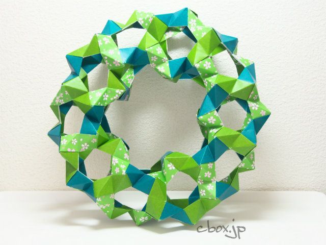 クリスマスリース 折り紙 立体TikTok