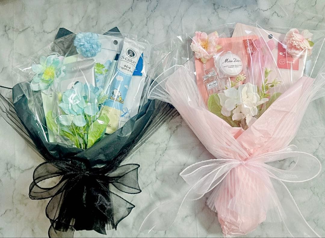 コスメブーケ 新郎新婦セット 結婚式 ブーケトス ブーケプルズ