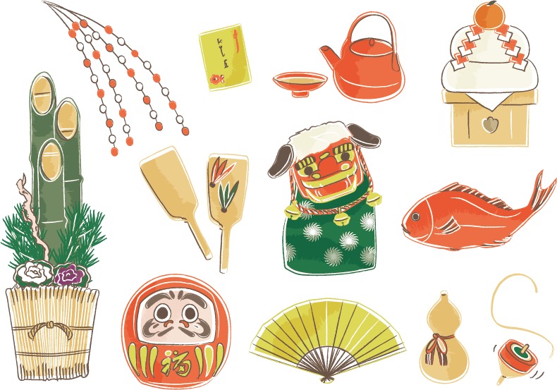 お正月・鏡餅のイラスト無料のフリー素材 イラストエイト
