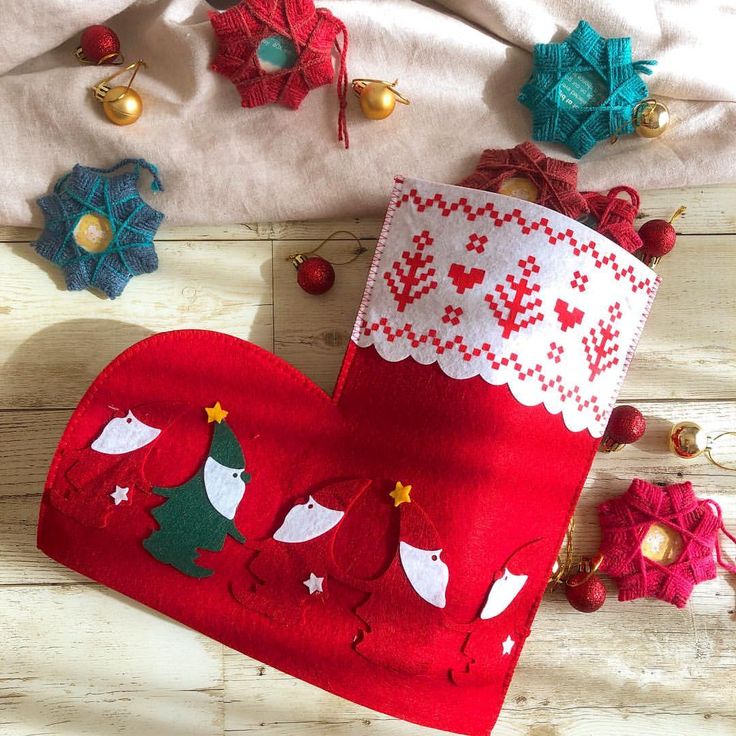 クリスマスブーツ 手作り 手縫いTikTok