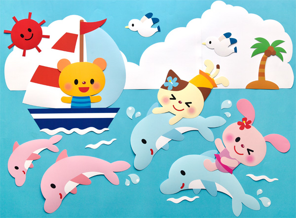 Amazon.co.jp: 夏の壁面 壁面飾り 夏 7月 8月 保育園 幼稚園 虫 : おもちゃ