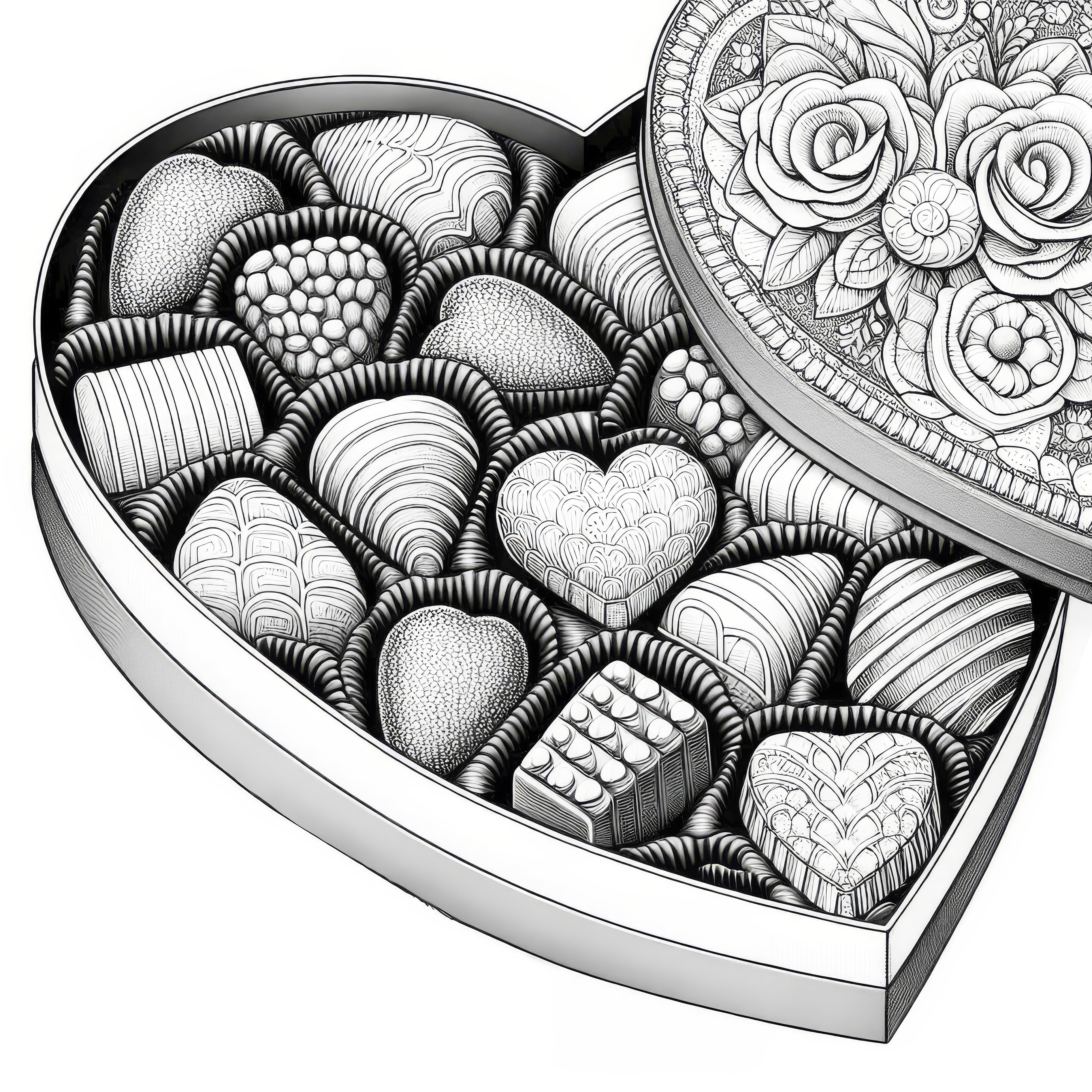 エルモ バレンタイン カード ぬりえ - 塗り絵