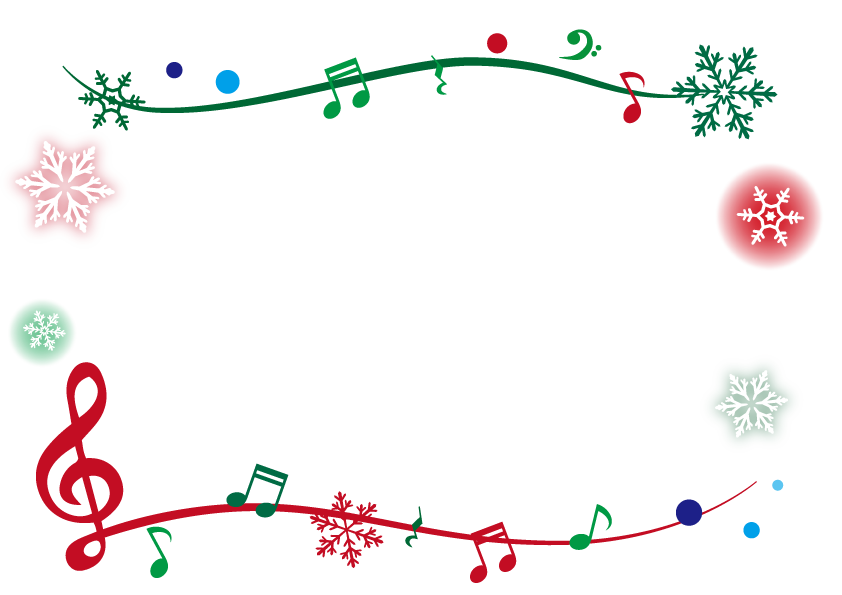 飾り枠・ライン・無料イラスト素材 クリスマス