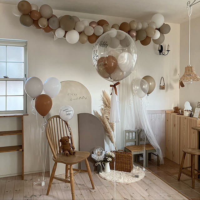 お花のおたんじょうび会 6点セットバースデー 飾り 誕生日 100日祝い 飾り付け ハーフバースデー バルーン 1歳 ガーランド PartyMAMA通販 17323594Creema クリーマ