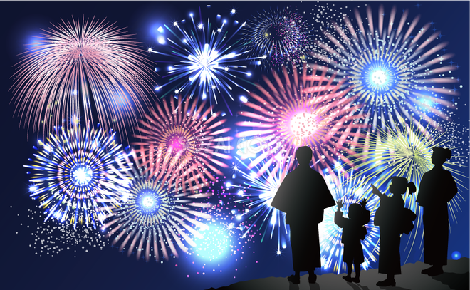 花火大会のイラストいらすとそーこ