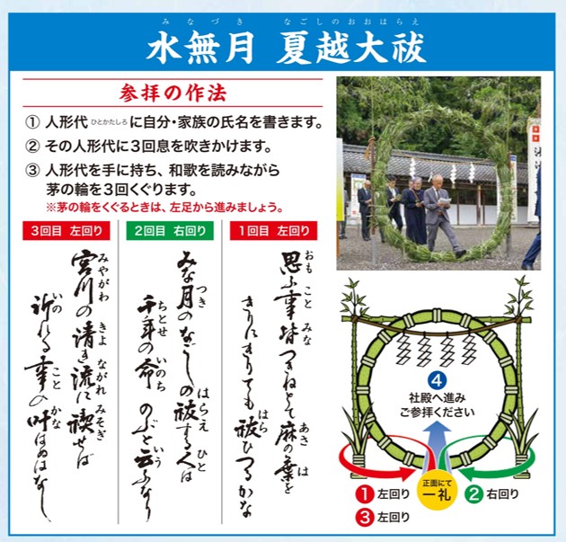 夏越の大祓 なごしのおおはらえ神棚・神具の作り手 静岡木工