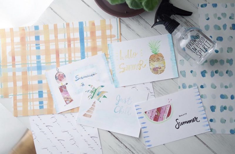 手作り暑中見舞いのアイデアと文例 幼児にも簡単に作れる！ - Chiik! チーク-乳幼児〜小学生までの知育・教育メディア