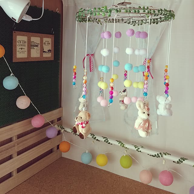 ベビーグッズ ベッドメリーの作り方