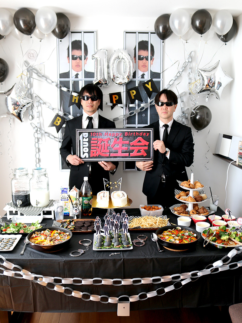 2才男の子誕生日飾り付け、ペーパーポンポン、数字バルーン、ブルー系 2nd birthday boy blue theme decorations