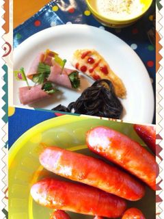 ハロウィンの子供プレートご飯ミクロネタの日々のできごと☆