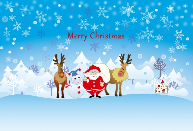 サンタ・トナカイ 10011ステンドグラス工房アトリエパレス powered by BASE トナカイに乗るサンタクロース