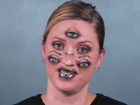 フェイスシール アート涙 キャット ハロウィン 仮装 コスプレ メイク シール 奉仕品