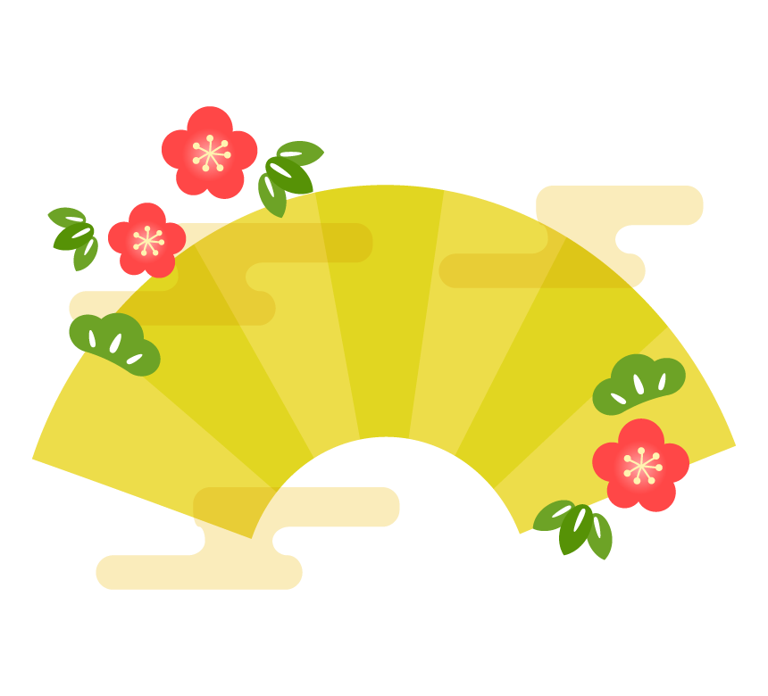 お正月縦向き格子フレーム☆透過PNG無料イラスト素材素材ラボ