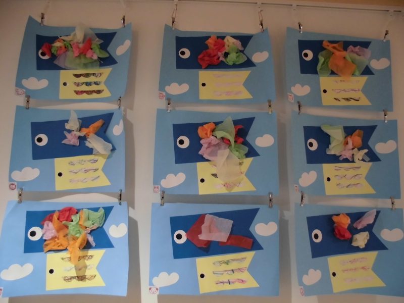 こいのぼり🎏製作焼津・三島・沼津 0歳～2歳までの認可保育園 グローアップ