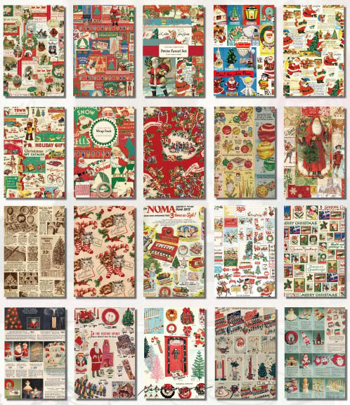 ☆ダイソー☆クリスマス柄デザインペーパー・ちよがみ ４種セット☆ - メルカリ