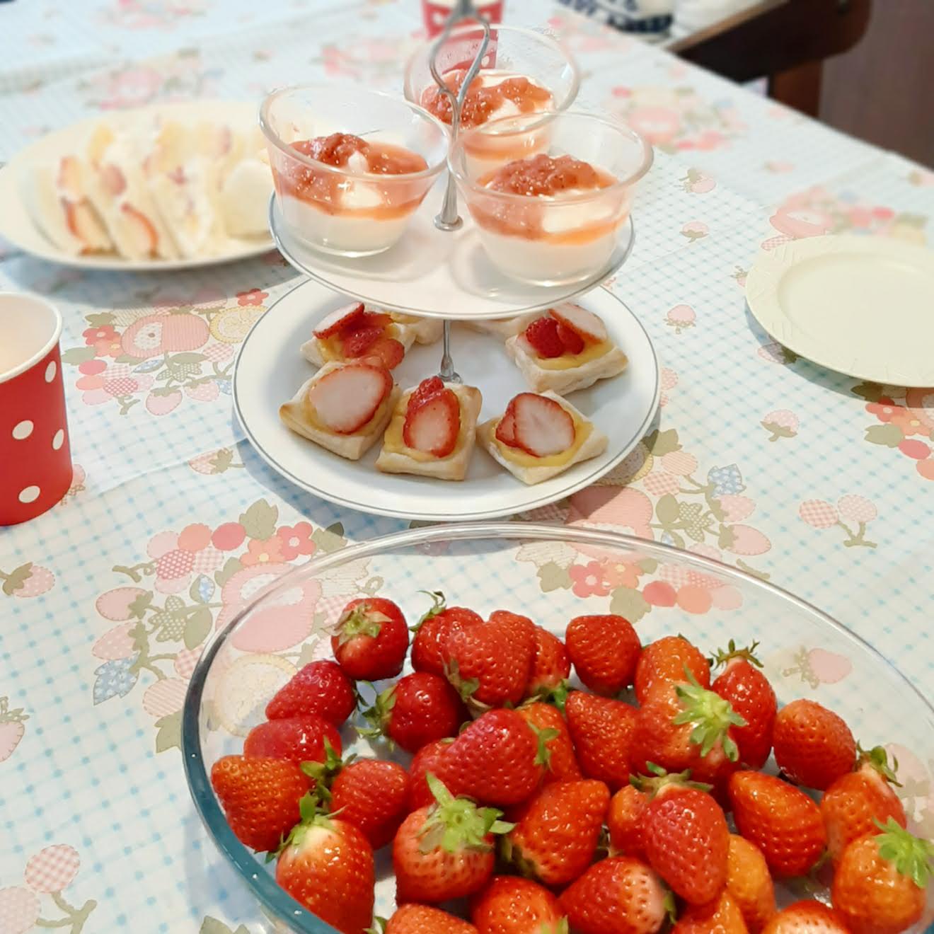 節分パーティーりくめい成長日記