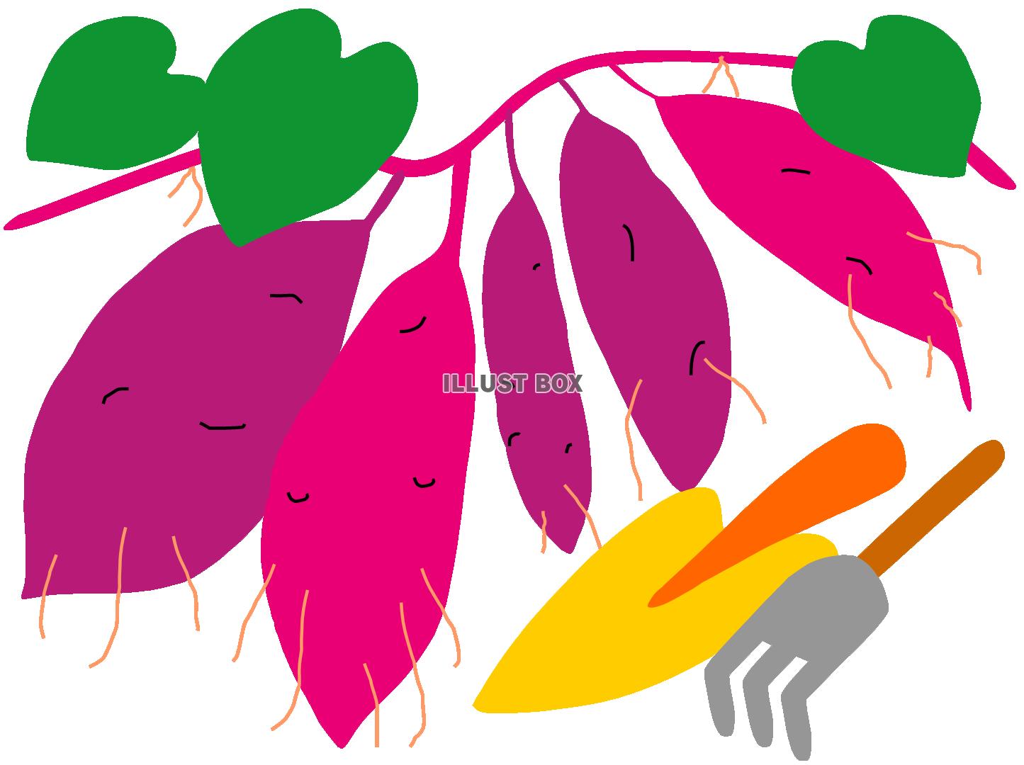 高齢者レク素材 芋掘り定番塗り絵介護レク広場～レク素材やレクネタ 企画書 の無料ダウンロード