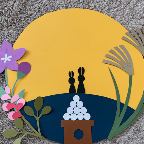 お月見 十五夜 うさぎ 9月 10月 制作 制作キット 保育園 幼稚園 壁面飾り保育教材