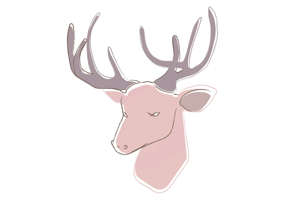 生活・行事・クリスマス・冬・動物 トナカイさんのかわいいフリーイラストフタバのフリーイラスト