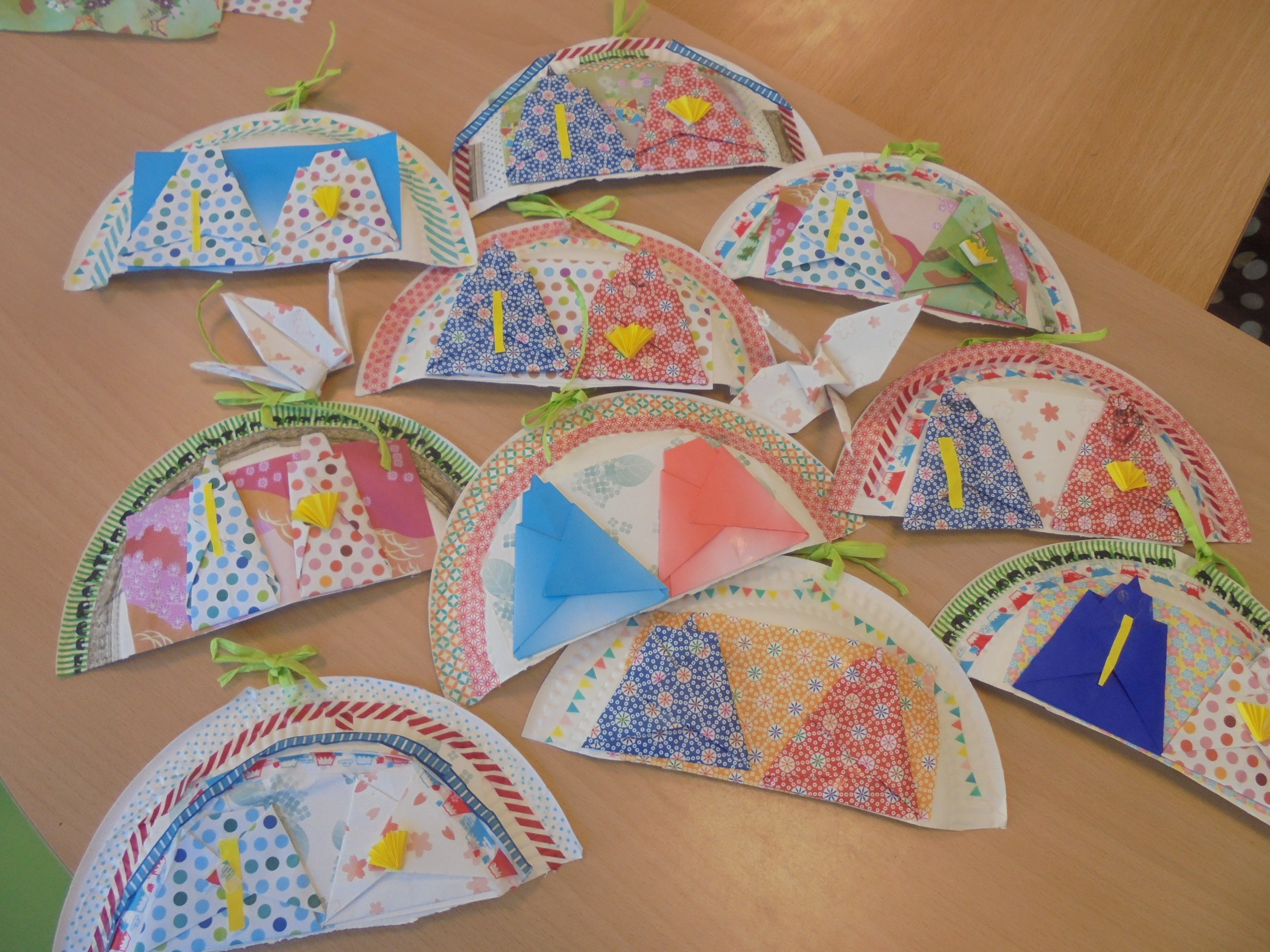 紙皿で作るおひなさまおだいりさま