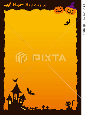 フリーイラストジャックランタンなどのハロウィンのパターン背景でアハ体験GAHAG著作権フリー写真・イラスト素材集 - GAHAG著作権フリー写真・イラスト素材集