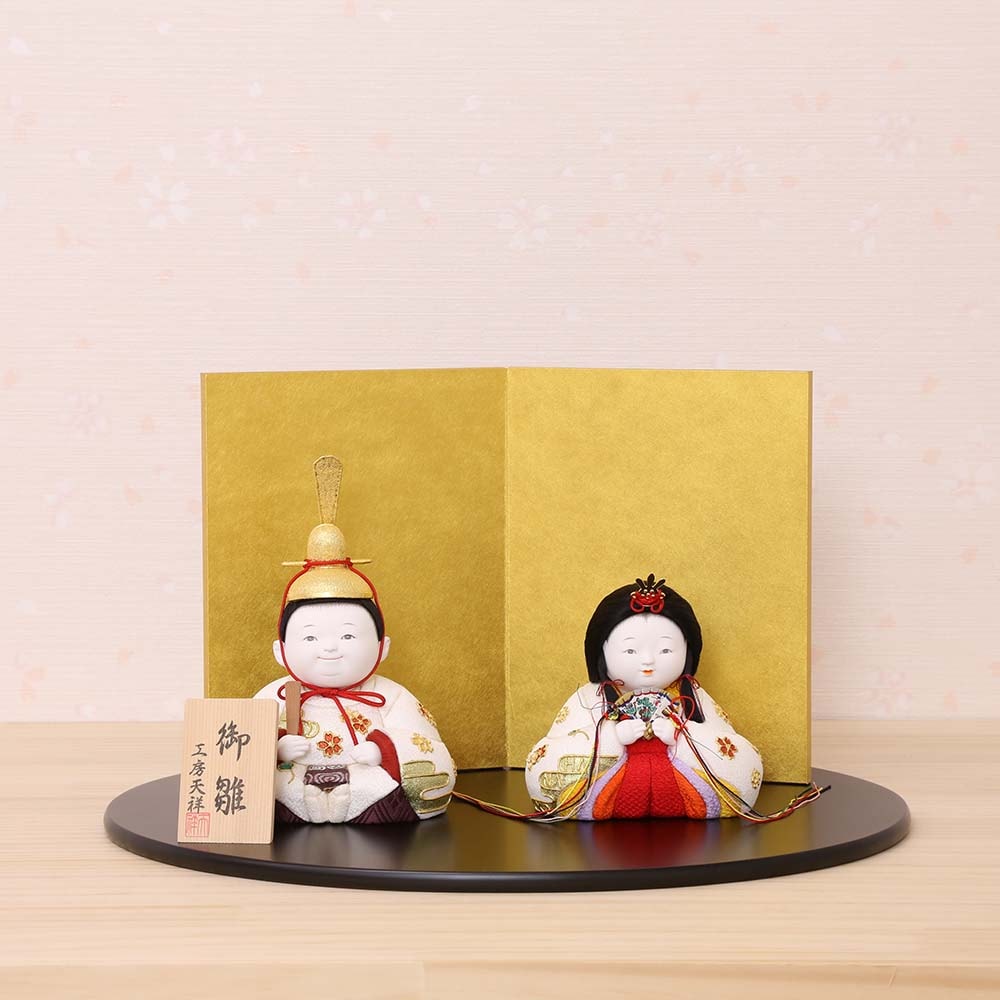 雛人形 コンパクト 木目込み 可愛い おしゃれ 丸い顔 親王飾り 今どき ひな人形 お雛様 木目 ミニ 選べる 7種類 送料無料 :雛人形-五月人形-販売-通販の陣屋 - 通販 - Yahoo!ショッピング