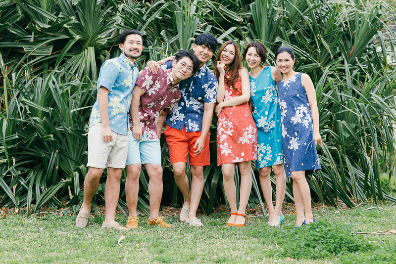 楽天市場レンタル6日間〜・往復送料込み コオリナシリーズ ドレス XS ＳＭＬXLムームー ワンピース レディース ウエディング お揃い家族 両親 ブライズメイド ハワイ 沖縄 グアム バリ かりゆし サマードレス 結婚式 お呼ばれ服 服 リゾートクローゼット