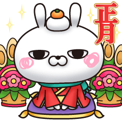 堺店 1月の撮影スペース 『お正月』うさぎ専門店 Lapin House