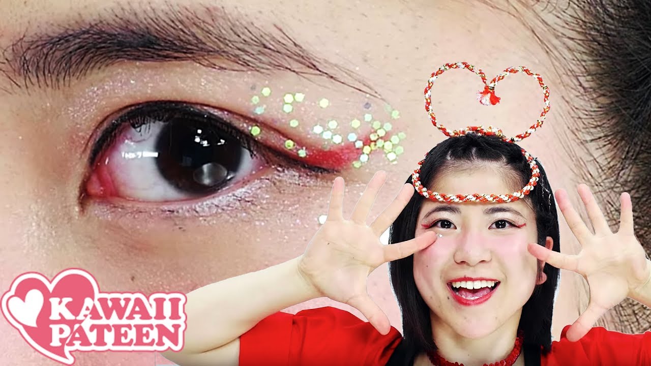 カラーデコレーションマスカラキャンメイク他、2商品を使った口コミ - 体育祭 赤団メイク またまた半顔失礼します🙏🏻💧 byマ～イ 普通肌 20代前半LIPS