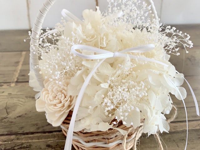 NexPon」リングピロー カゴ ウェディングバスケット ちょう結び ポータブル サテン 飾り 手織り 手作り 洋風 多用途 軽量1回完結レッスン バスケットのリングピローの作り方ウェディング