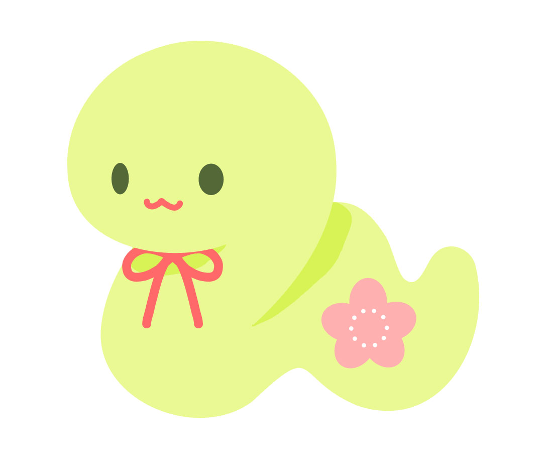 ヘビと正月の年賀状イラスト イラスト素材2241653- フォトライブラリ