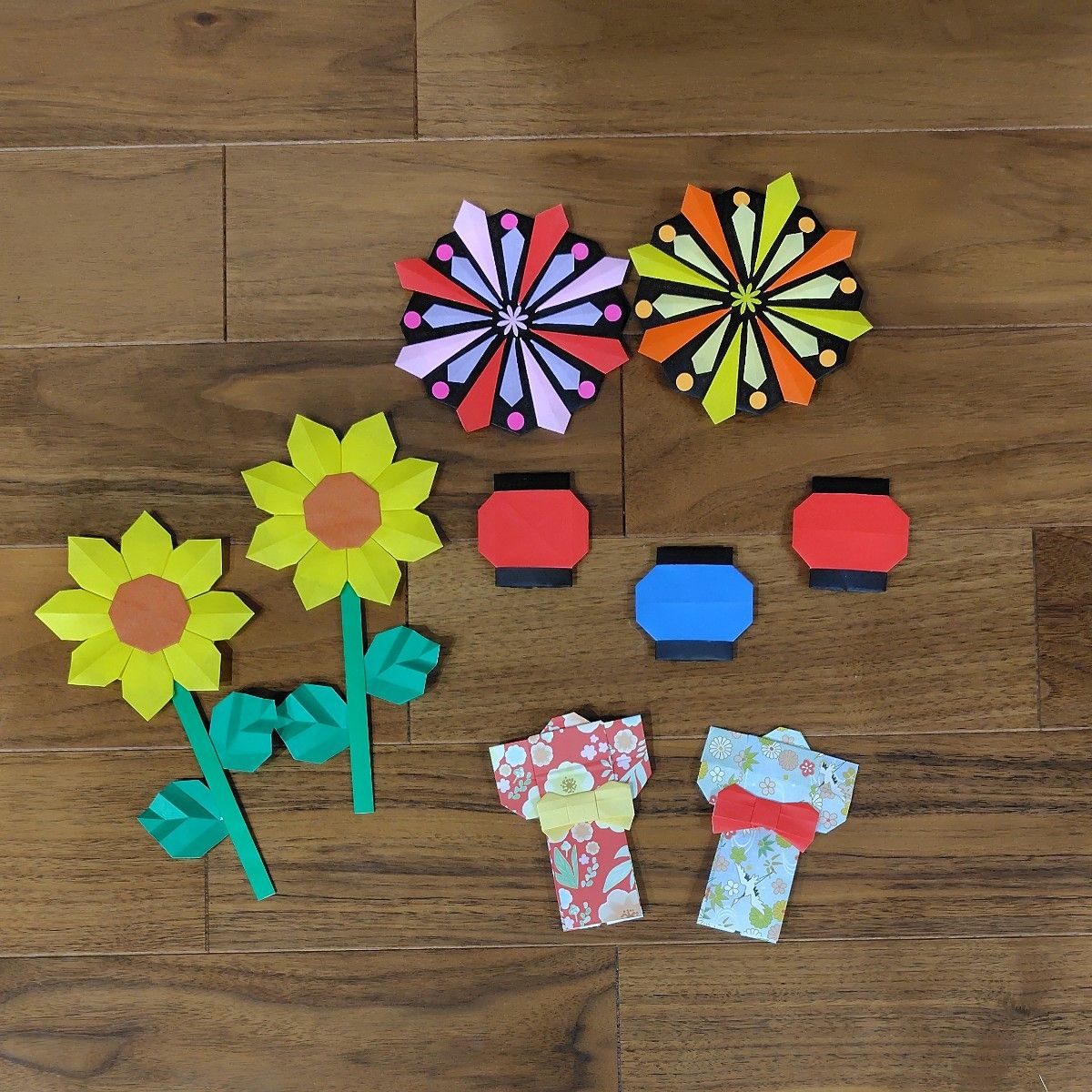 夏の折り紙は可愛い立体金魚の作り方！夏祭りの飾り付け