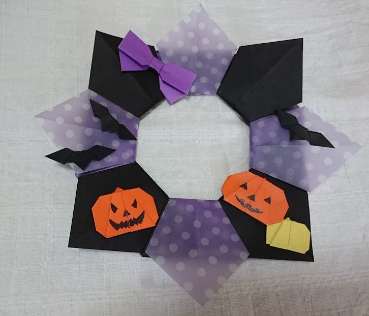 ハロウィン 折り紙 リースとオーナメント飾りの簡単な作り方１１選 - 情報色々ドットコム