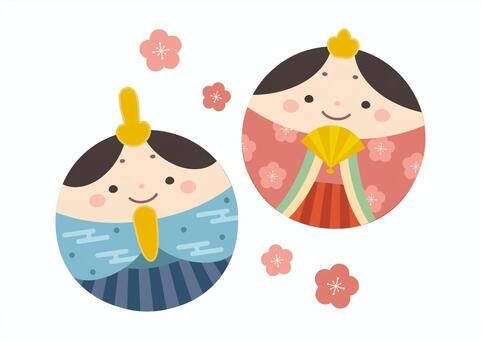 ひな壇のフリー素材 ひな祭りイラスト 雛人形かくぬる素材工房