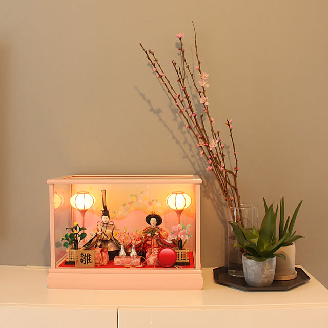 雛人形 桃の節句 花 フラワーオブジェ