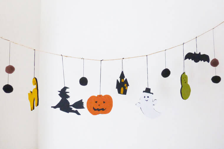 こどもと作る壁面装飾 10月 ハロウィンmamana