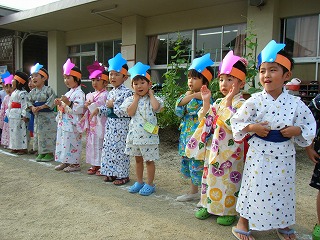 夕涼み会２ 奈良学園幼稚園にて言万葉 ことのよろずは ブログ奈良学園幼稚園