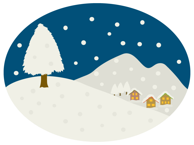 生活・冬・ライン 冬の飾りライン 線 のかわいいフリーイラストフタバのフリーイラスト