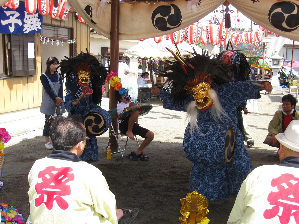 E3.唐子神社の夏祭りと東松山市の獅子舞